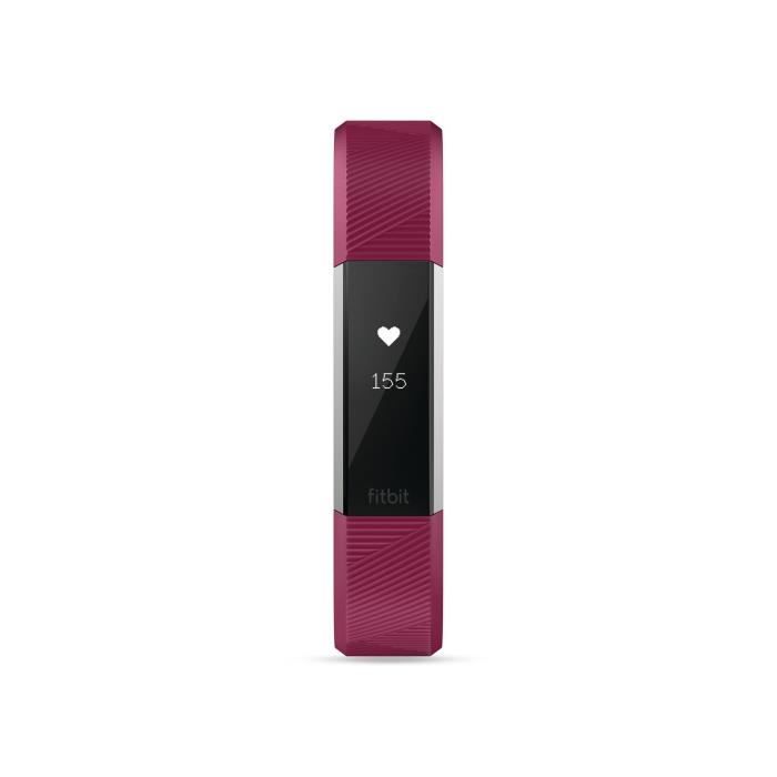 Fitbit - Alta HR - Bracelet d'activité forme au quotidien : jusqu'à 7 jours d'autonomie - Rose (Fuchsia) - Taille: S