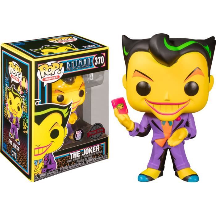 Figurine DC Comics - Batman The Animated Series - The Joker Black Light Glow Special Edition Pop 10c