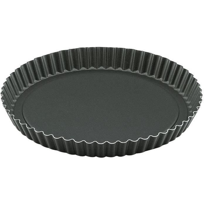 Moule à tarte fond amovible D: 32 cm - aluminium