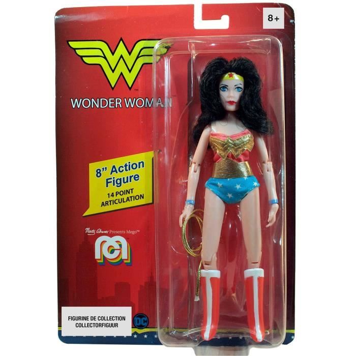 LANSAY - MEGO® - DC Comics - Wonder Woman - 20 cm - 14 points d'articulation - Dès 8 ans