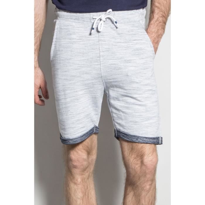 DEELUXE Short de jogging chiné PAGIS Grey