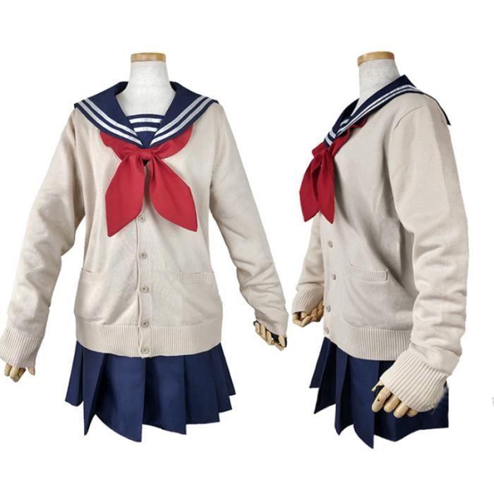 Déguisement Combinaison 4 pcs Amine My Hero Academia Himiko Toga Adulte Cosplay Costume