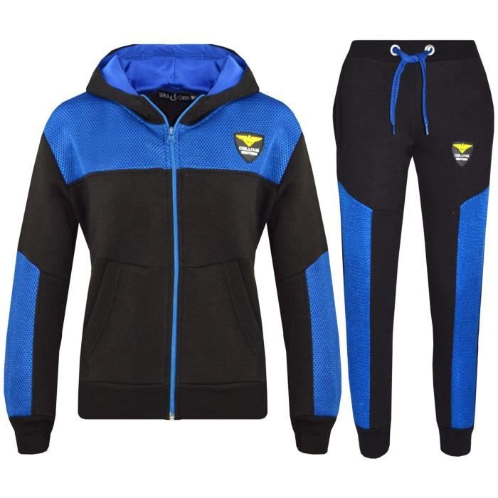 Enfants Survêtement Garçons Filles NYC Deluxe Edition Sweat à Capuche Bas Le jogging Costume 7-13 Ans