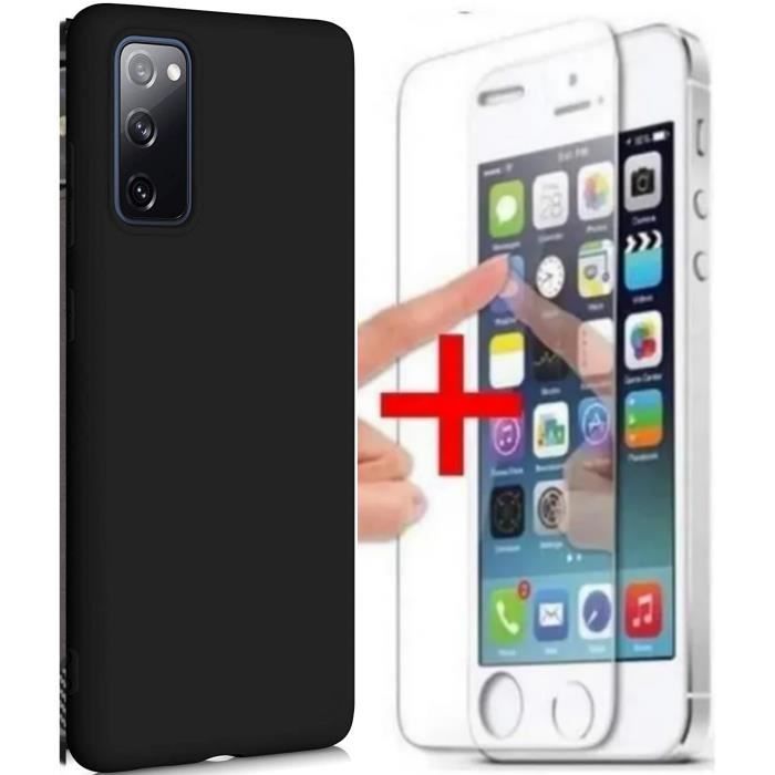 Samsung Galaxy S9 Verre Trempé Et Coque Noir Silicone Souple Mat Douce Housse Etui Pour Samsung Galaxy S9