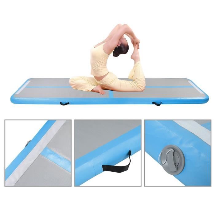 0.9x3m Mats Tapis de Gymnastique Gonflable pour Tumbling pour la Gymnastique, Yoga, l'entraînemen à la Maison