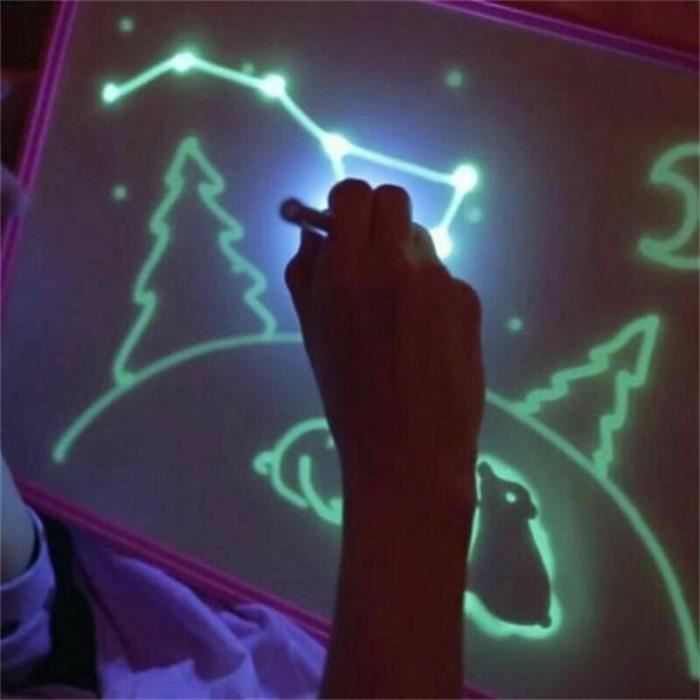 Planche à dessin 3D fluorescente - Planche à dessin fluorescente Graffiti pour enfants