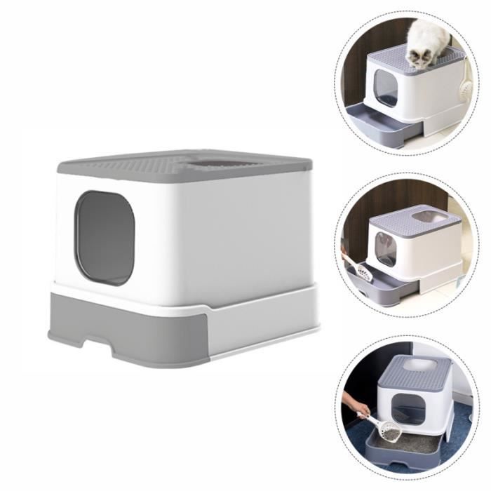 Boîte de litière de chat de compagnie 1PC pour litiere minerale - litiere silice - litiere argile hygiene litiere dejections
