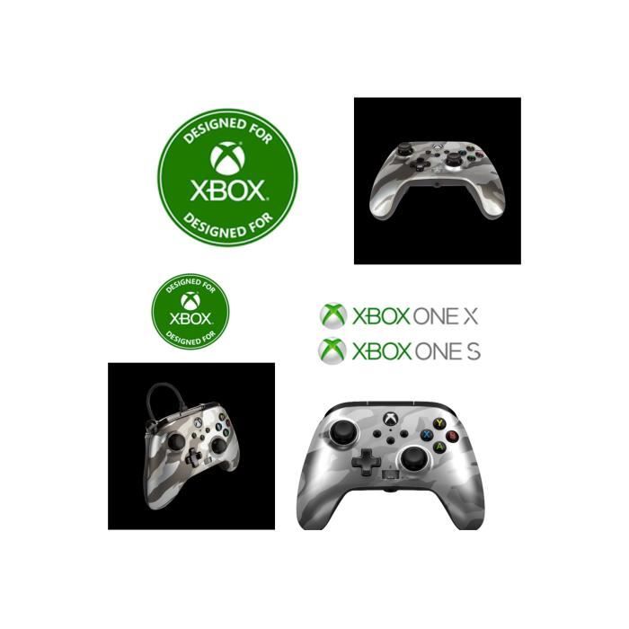 Manette XBOX ONE-S-X-PC CAMOUFLAGE ARTIC EDITION Officielle