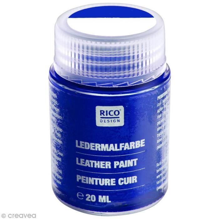 Peinture cuir - 20 ml Bleu
