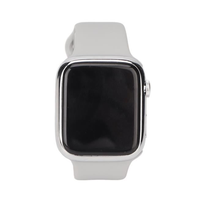 Montre Connectée Homme Intelligent Cadeau Noël Femme Bluetooth Appel Musique Étanche Avec Chargeur Pour IOS Android-Gris