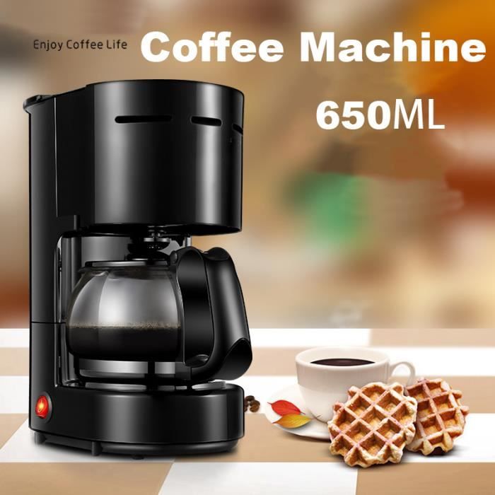220 V 650 ML Machine À Café Automatique Café Américain Garder Thermique Électrique Goutte À Goutte Cafetières18 x 13 x 26 cm