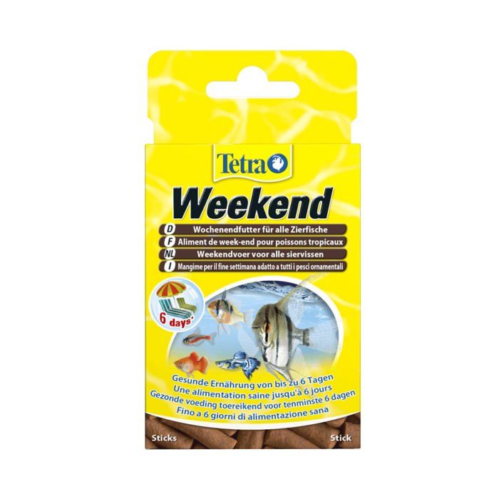 TETRA Aliment complet sticks compact spécial weekend Tetramin - Pour poissons tropicaux - 20 pièces