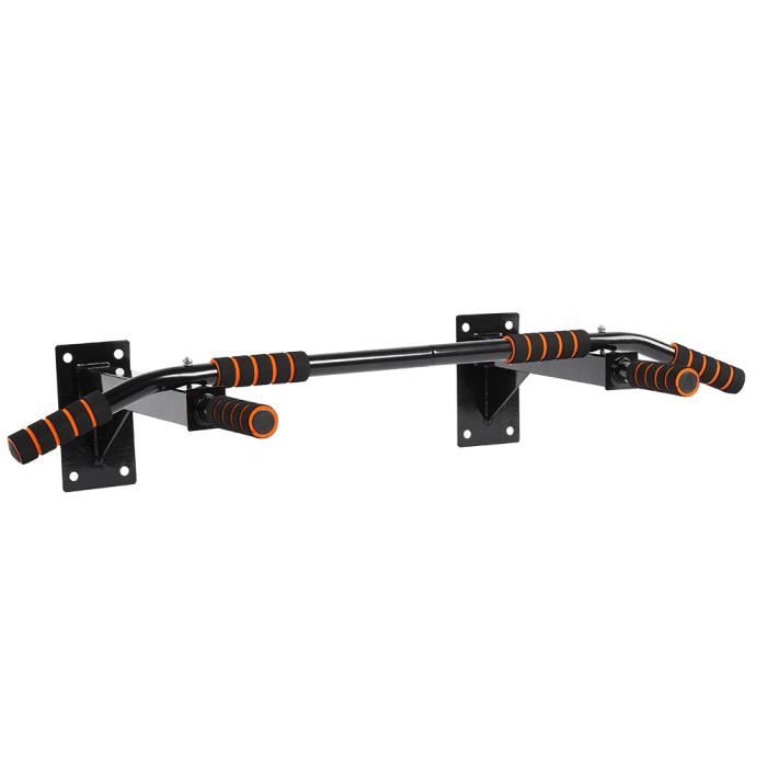 TMISHION barre de traction murale Support mural barre de traction Chin-up Body-bulding exercice Fitness Gym maison avec 6 poignées