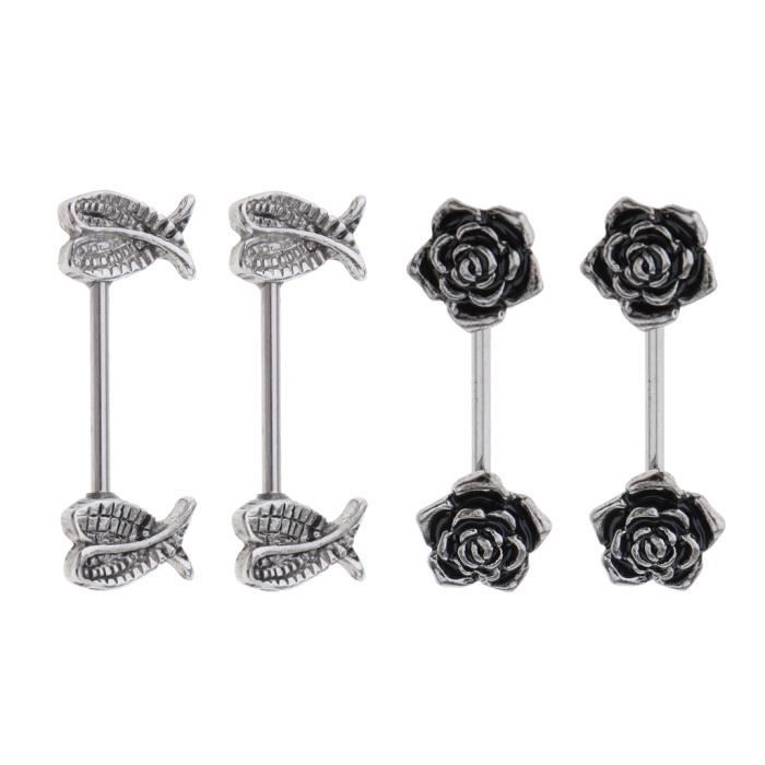 ANNEAU DE PIERCING 1 paire d'anneau à tétons