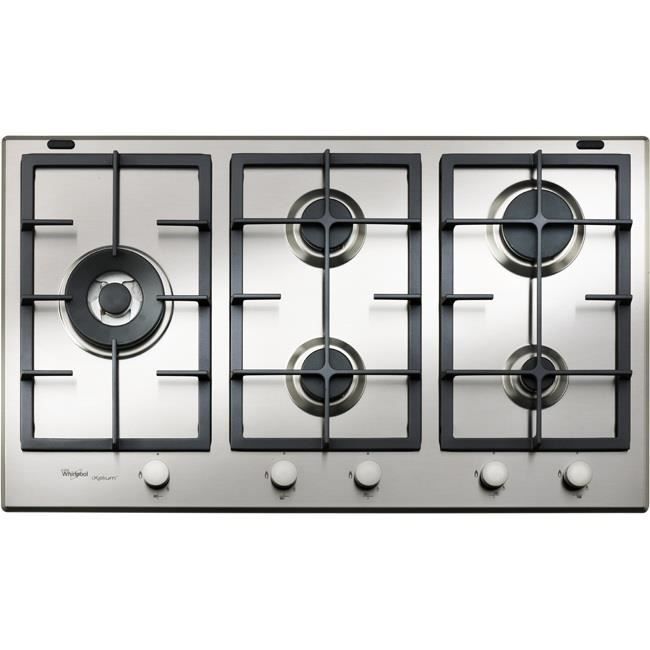 Whirlpool GMA 9522-IXL, Intégré, Cuisinière à gaz, Acier inoxydable, Acier inoxydable, Fonte, 4000 W