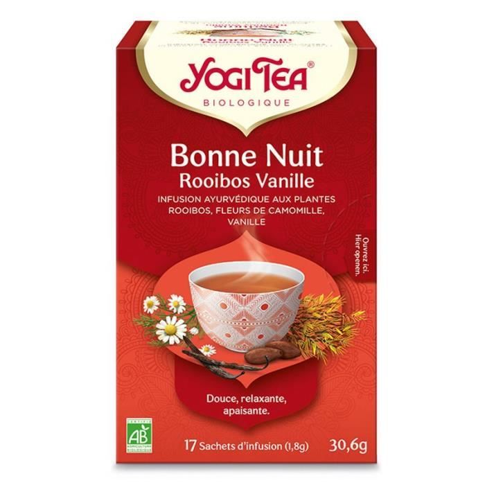 Yogi Tea Bonne Nuit Rooibos Vanille 17 sachets