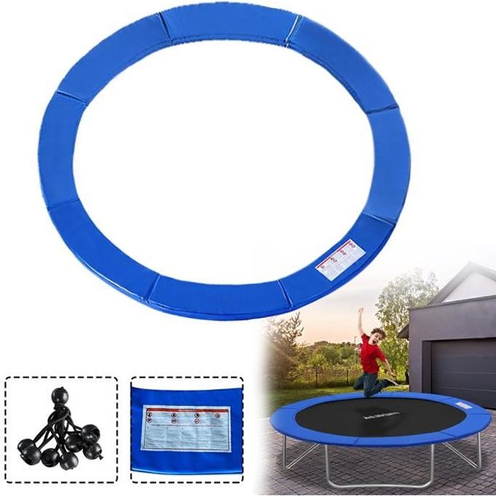 YUENFONG Protection de rebord de trampoline Ø 244cm - PVC PE pour trampoline -Résistant aux UV et aux déchirures -8FT Bleu