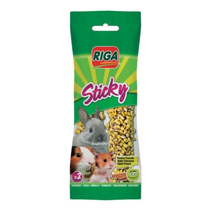 RIGA Sticky - Friandises pour rongeurs - Baguette à la pomme cannelle -2 x 110g