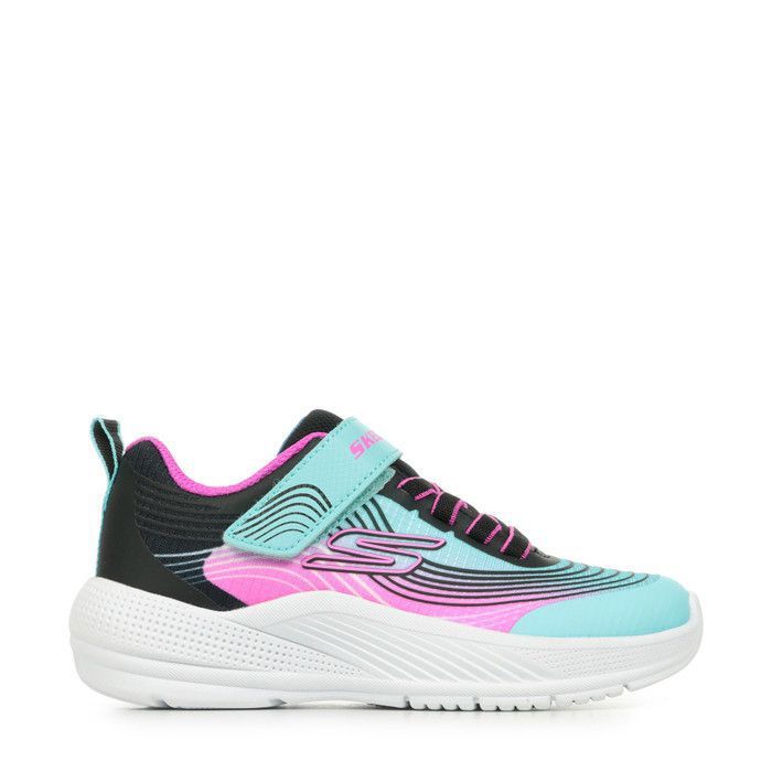 Skechers Skechers Microspec Advance - Baskets fille rose fermeture Easy On semelle coussinée
