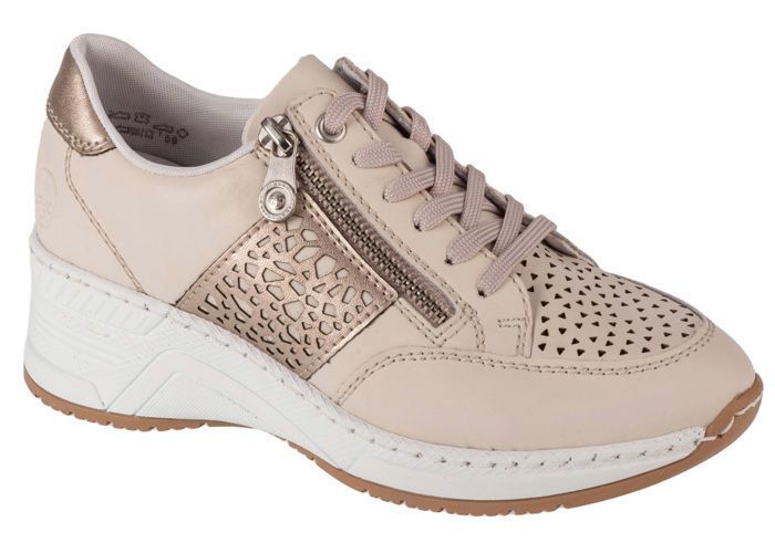 Baskets Sneakers Femme, Beige, Rieker Sneakers