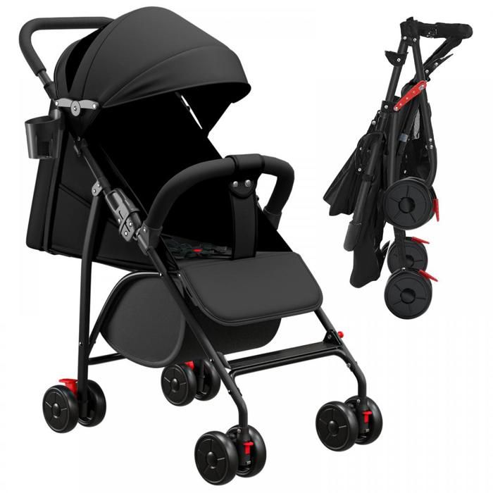 JEOBEST Poussette Canne Bébé 0-4 ans, Poussette Compacte