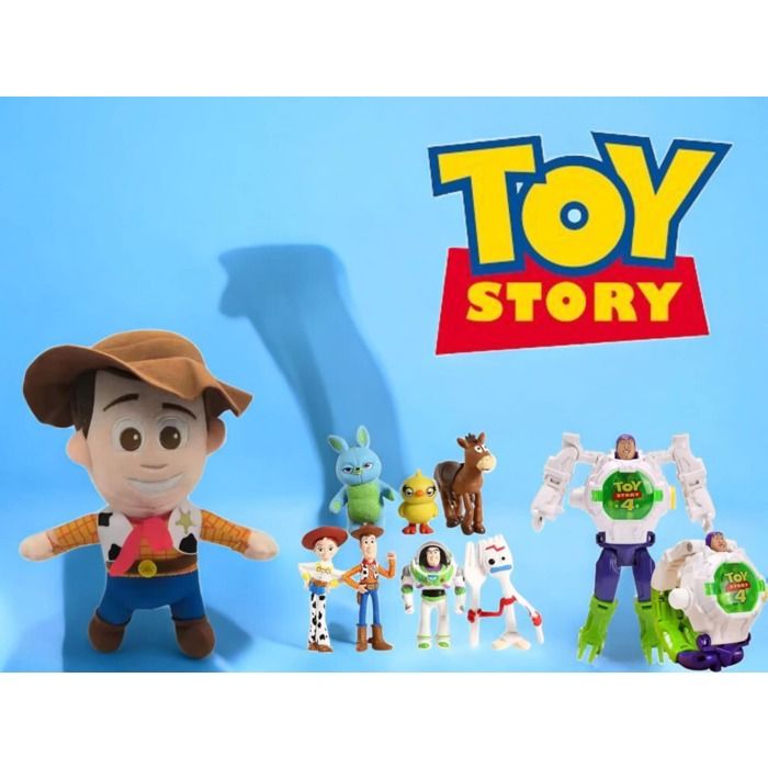 Lot De 10 Figurines Toy Story - Dont Buzz L'Éclair (5x2) - Occasion, En L'état - Pour Collection Ou Jouet