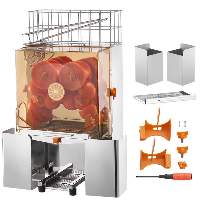 Extracteur de Jus - DUOKU - NS-2000E-2 - 120W - Acier Inoxydable - 20 Oranges/min - Duoku