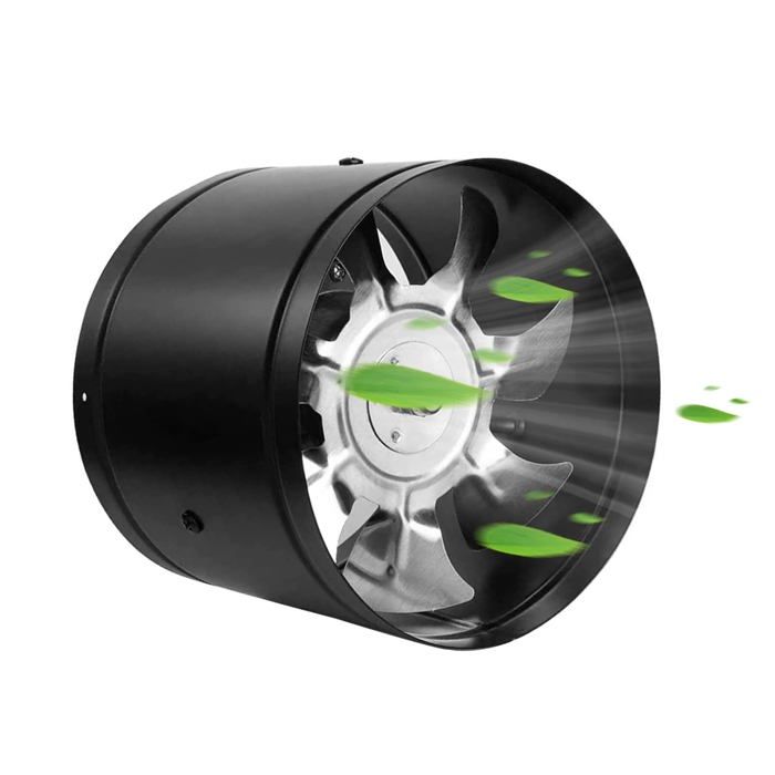 100mm Ventilateur Dextraction 140/h de Conduit Ventilateur Industriel (noir) - Tande