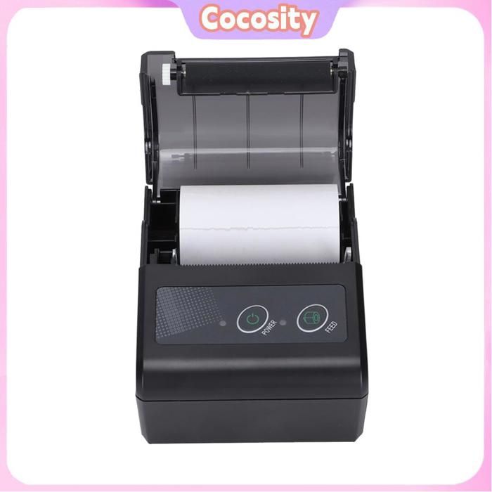 Cocosity imprimante thermique de poche Imprimante thermique 1500mAh grande capacité 50 à 80 mm/s informatique imprimante Prise UE