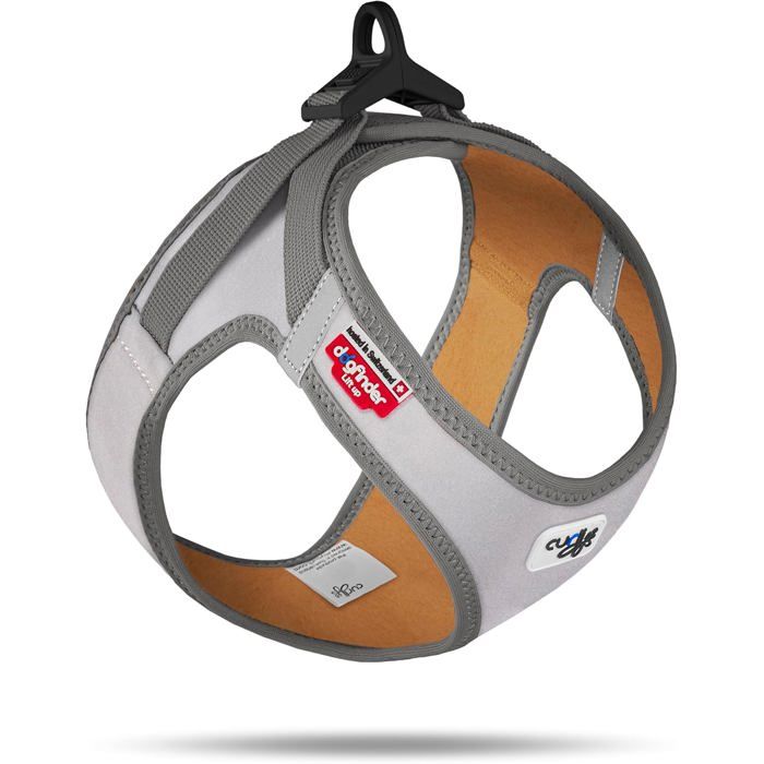 Harnais pour chien - CURLI - Glow Clasp Vest - Réfléchissant 360° - Tailored Ergo Fit - DogFinder ID