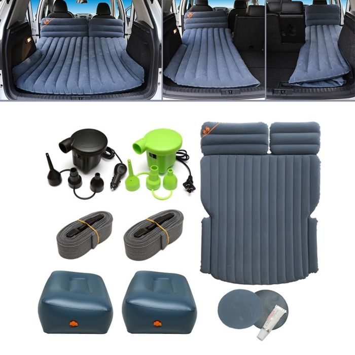 03-A3-6 Flocage Voiture / Ménage + Tabouret 2 Marche 6 ports 6/4 Ratio Multifonctionnel Voyage Matelas Gonflable Lit Dair Camp...