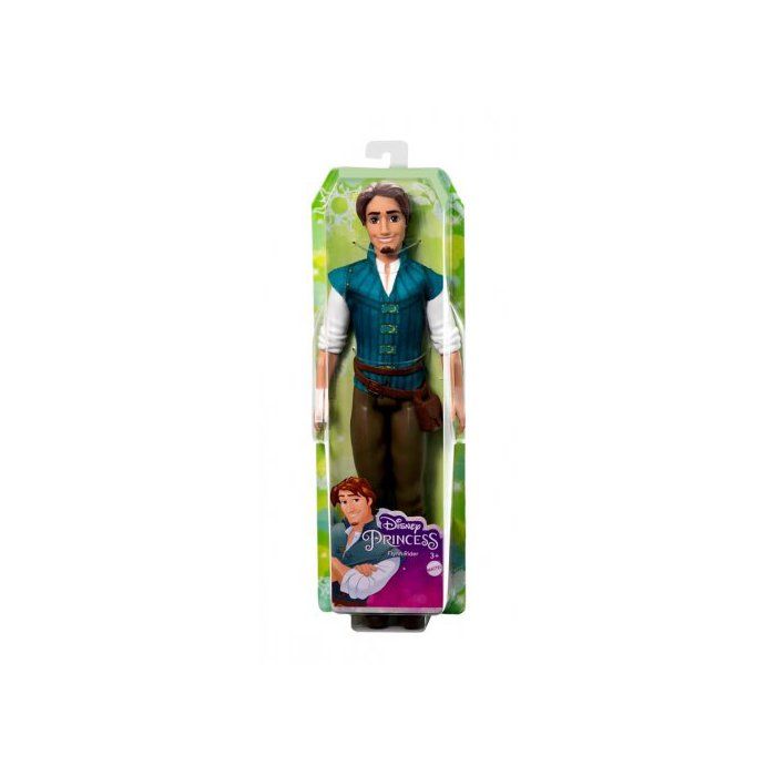 Poupee mannequin Flynn Rider 30cm Disney Princess Raiponce - Prince Tenue Classique du Film - Set Jouet Fille et Carte