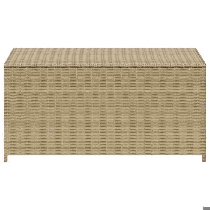Moderne Boîte de rangement de jardin - grande espace - mélange beige 190L résine tressée - pour terrasse gbf423113