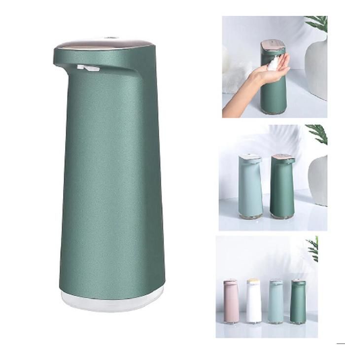 Distributeur automatique de savon distributeur de liquide vaisselle 450 ml rechargeable par USB IPX4 vert foncé