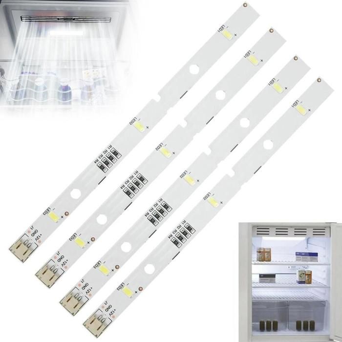 Bandes LED lot de 4 bandes lumineuses LED pour réfrigérateurs RONGSHENG/HISENSE bandes lumineuses pour réfrigérateurs l