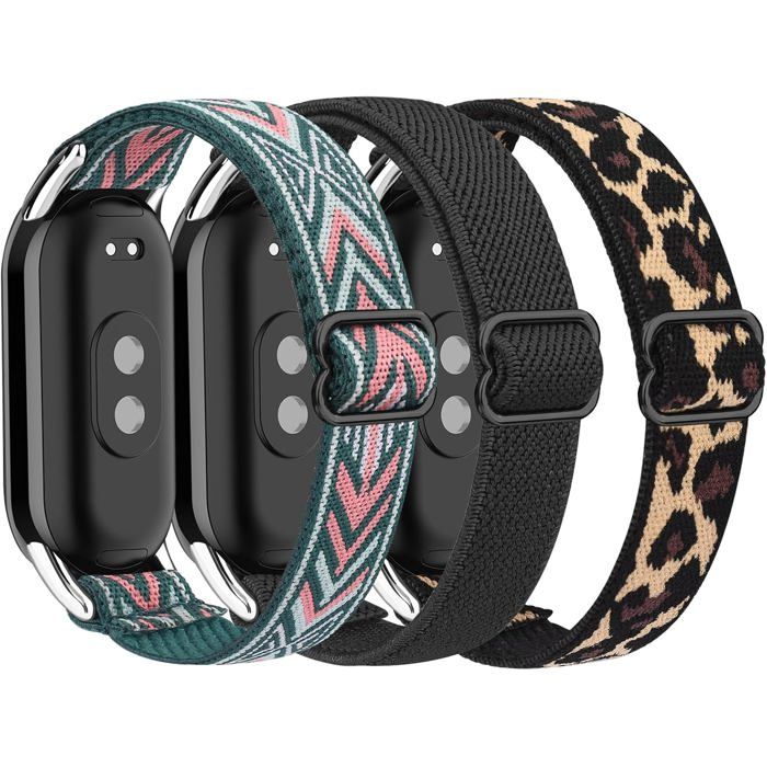 Lot 3 Bracelets Xiaomi Smart Band 8/9/10 Bracelet Sport Élastique Remplacement Femme Homme