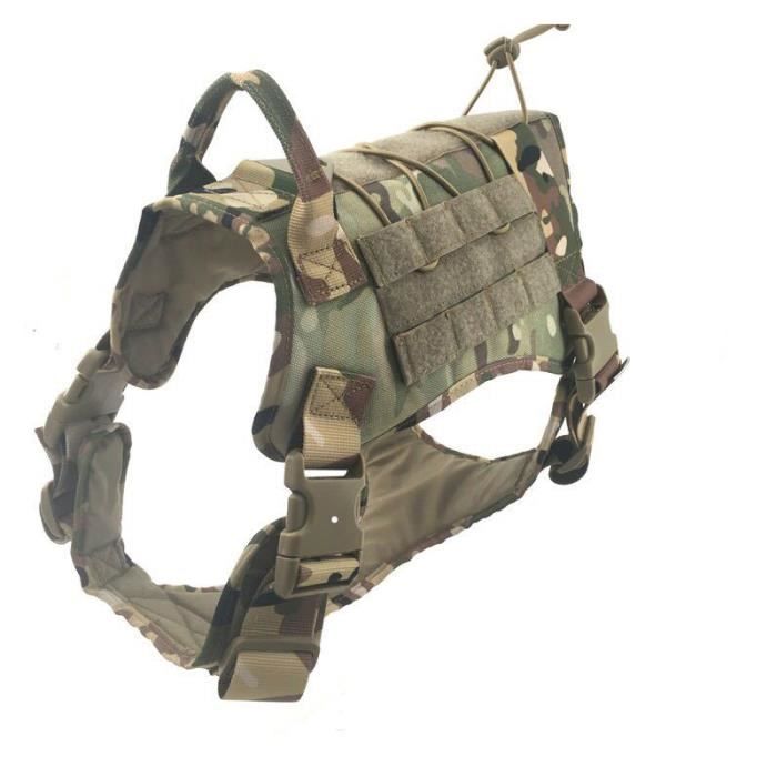 Meilleurs prix pour Harnais tactique pour chiensANNEFLY gilet pour chiens de taille moyenne à grande Gilet tactique pour chiens (Camouflage)