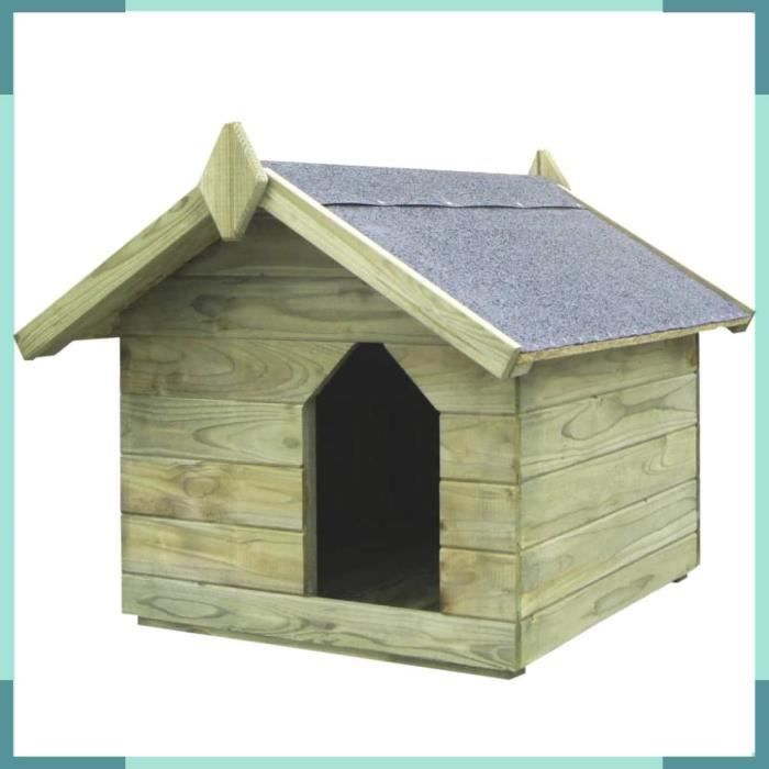 Comparer les prix de ASHATA Niche de jardin avec toit ouvrant Bois de pin imprégné -FHE45149