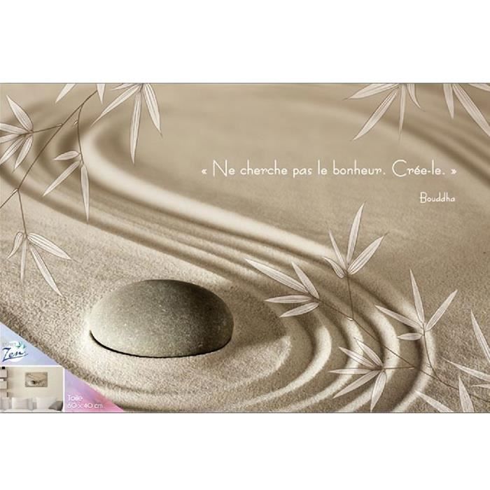 Toile Citation De Bouddha 60 X 40 Cm Cdiscount Maison