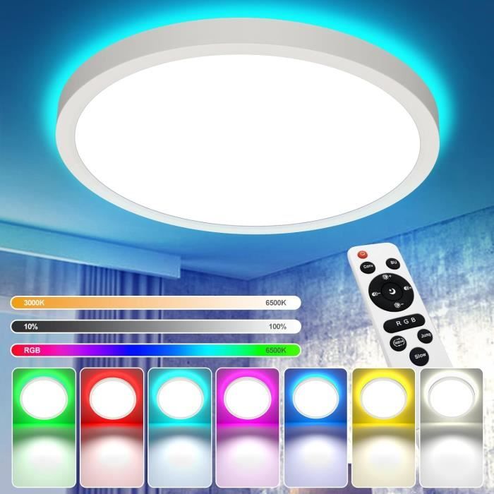 Plafonnier LED rond 9W 3000K dimmable