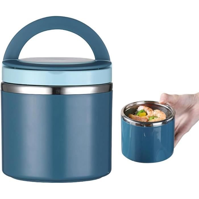 Boîte Alimentaire Isotherme En Inox LARS NYSM 700 Ml - Garde Chaud 9h, Froid 12h, Large Ouverture, Couvercle Gobelet