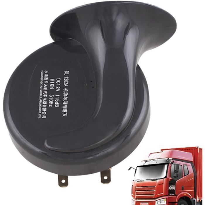 1Pcs Noir 12V Klaxon Voiture 300db Klaxon De Train Klaxons De Corne D Electrique Etanche Klaxon A Air Puissant Super Klaxons Camion Train Auto Moto Bateau 89060060