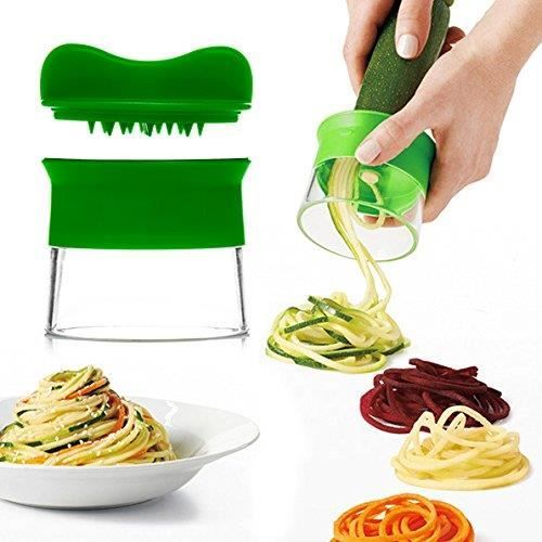 Multifunction Râpe Légumes, URclever Cuisine Coupe-légumes Éplucheur Spiral Concombre Râpe Courgettes Concombre - Maison
