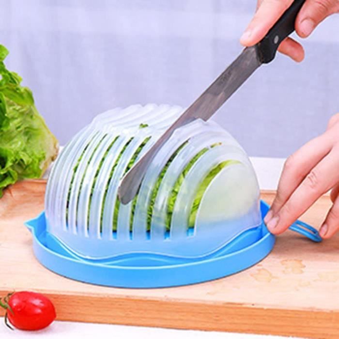 Salade Cutter Bol à salade Maker, Saladier, hachoir à légumes, couverts