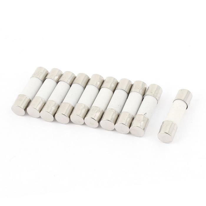 Fusible 10 pièces 5*20mm fusible en céramique à rupture rapide fusible Fusible 10 pièces 5*20mm fusible en céramique à rupture rapide fusible