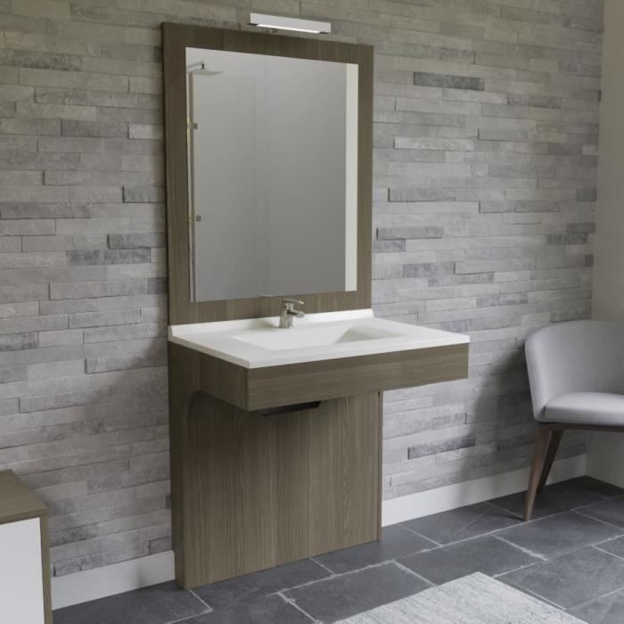 Altea Ensemble Meuble De Salle De Bain Double Vasque Avec Led Et