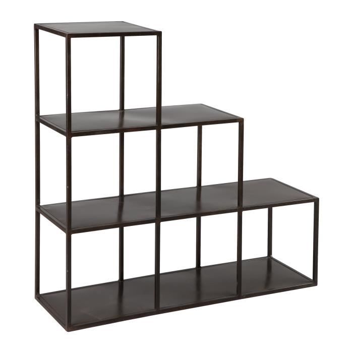 Etagere Escalier En Acier Coloris Noir Atelier Metal Achat