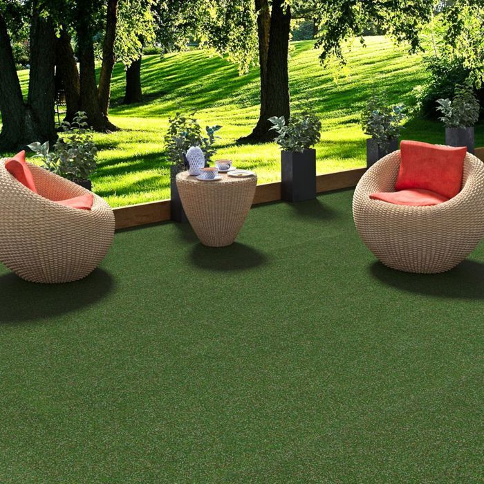 Snapstyle - Kingston - tapis type gazon artificiel - pour jardin, terrasse, balcon - vert mélangé - 200x50 cm