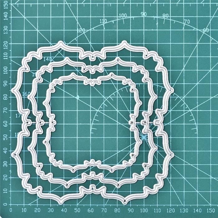 Pochoir Métal Maison - Matrice Découpe Pour Scrapbooking, Cartes Faites Main, Artisanat - En Carbone Acier