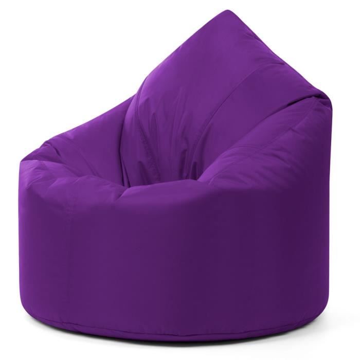 Pouf Poire intérieur/extérieur imperméable à 100% violet Bean Bag Bazaar® Pouf Poire géant 